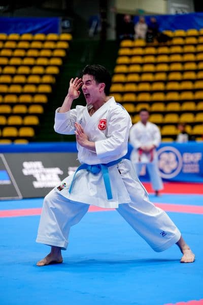 This photo was taken during the 2026 Karate EKF Senior Championships Frankfurt in Frankfurt am Main - Deutschland.