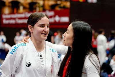 This photo was taken during the 2026 Karate International Swiss Junior Open on April 18th in Basel - Switzerland.