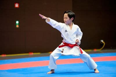 This photo was taken during the 2026 Karate International Swiss Junior Open on April 18th in Basel - Switzerland.