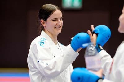 This photo was taken during the 2026 Karate International Swiss Junior Open on April 18th in Basel - Switzerland.