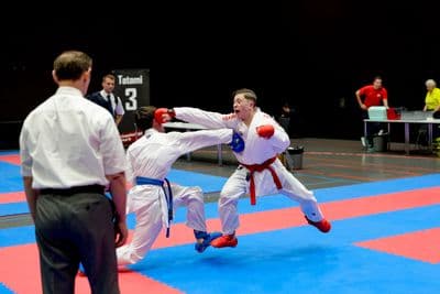 This photo was taken during the 2026 Karate International Swiss Junior Open on April 18th in Basel - Switzerland.