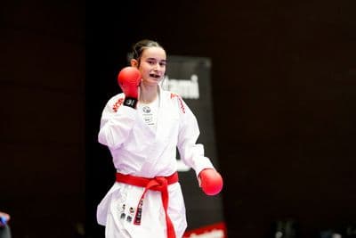 This photo was taken during the 2026 Karate International Swiss Junior Open on April 18th in Basel - Switzerland.