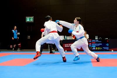 This photo was taken during the 2026 Karate International Swiss Junior Open on April 18th in Basel - Switzerland.