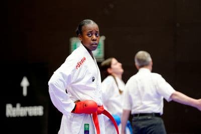 This photo was taken during the 2026 Karate International Swiss Junior Open on April 18th in Basel - Switzerland.