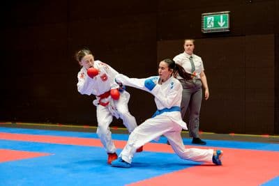 This photo was taken during the 2026 Karate International Swiss Junior Open on April 18th in Basel - Switzerland.