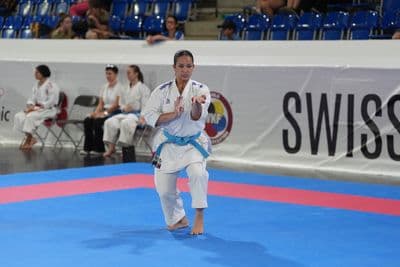This photo was taken during the 2026 Karate Swiss Karate League Zürich - Saalsporthalle 2026 in Zürich - Schweiz.