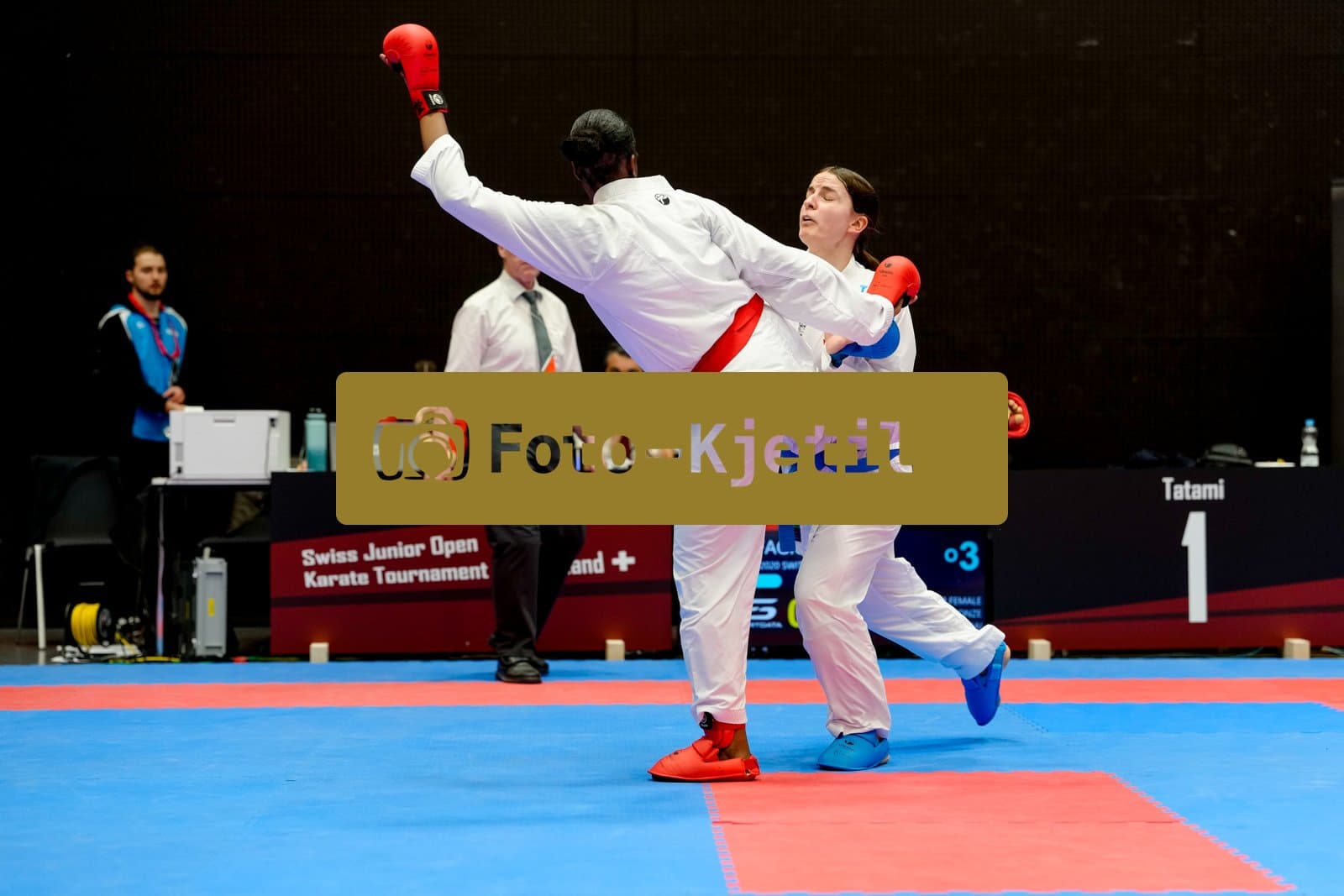 This photo was taken during the 2026 Karate International Swiss Junior Open on April 18th in Basel - Switzerland.