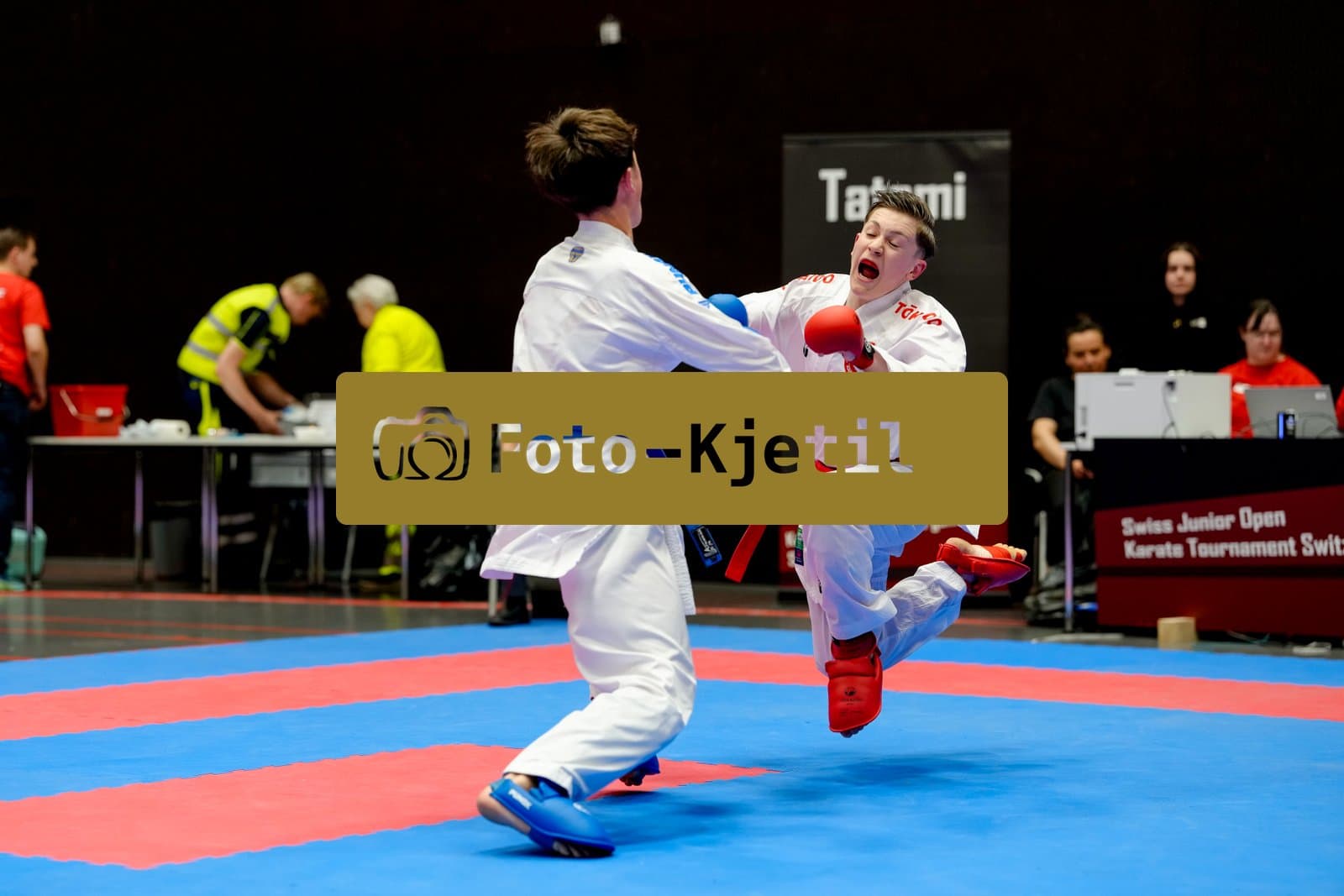 This photo was taken during the 2026 Karate International Swiss Junior Open on April 18th in Basel - Switzerland.