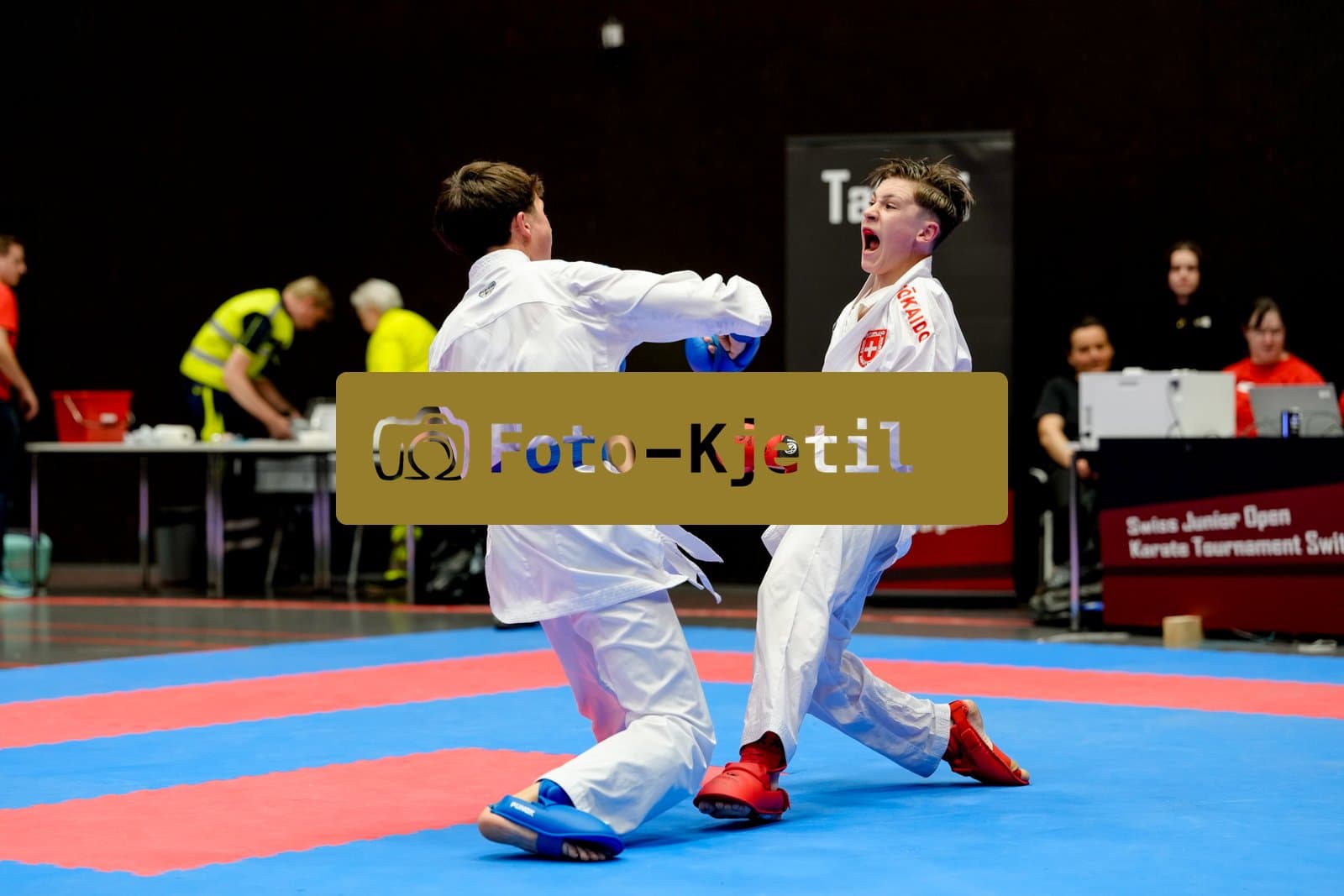 This photo was taken during the 2026 Karate International Swiss Junior Open on April 18th in Basel - Switzerland.