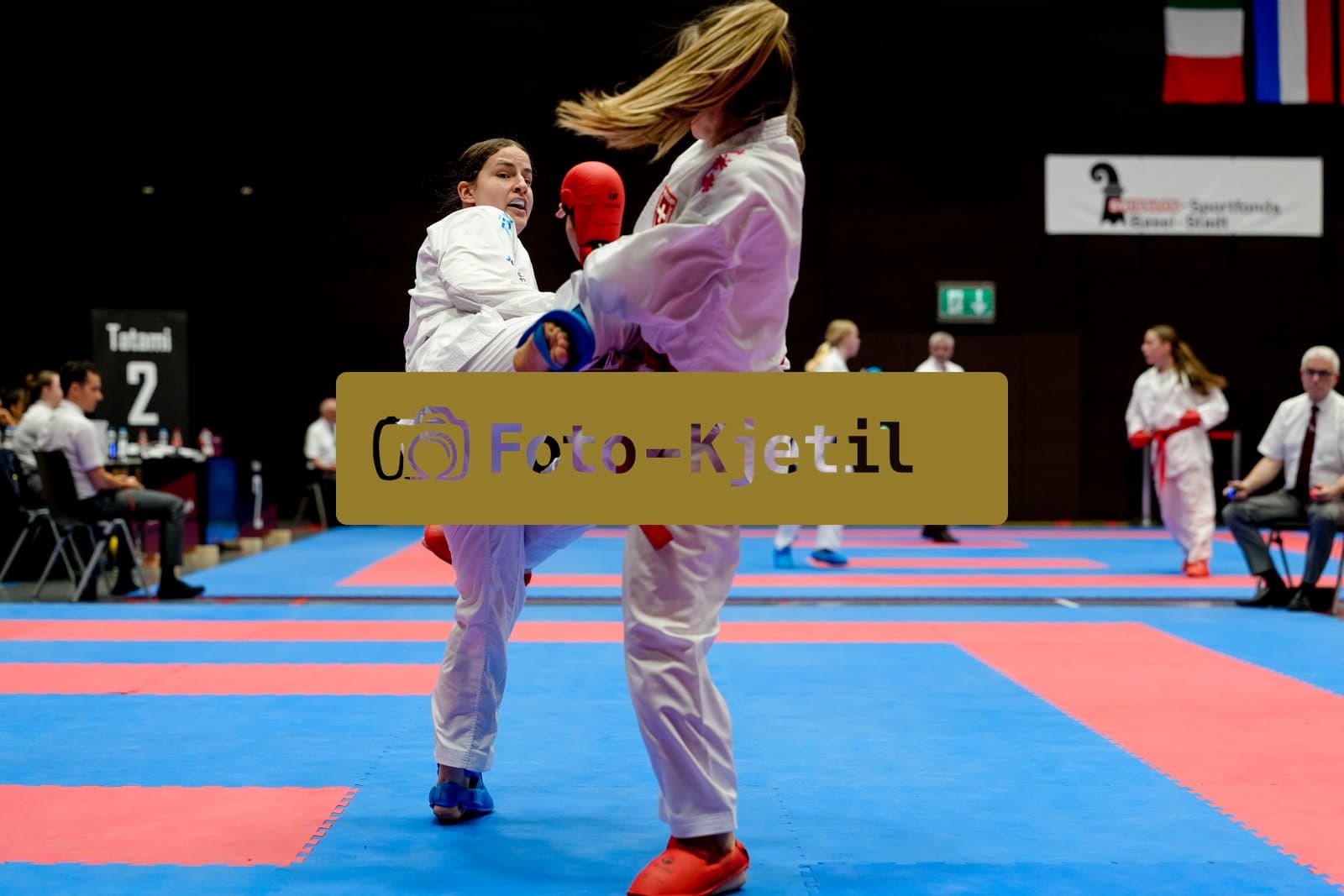 This photo was taken during the 2026 Karate International Swiss Junior Open on April 18th in Basel - Switzerland.