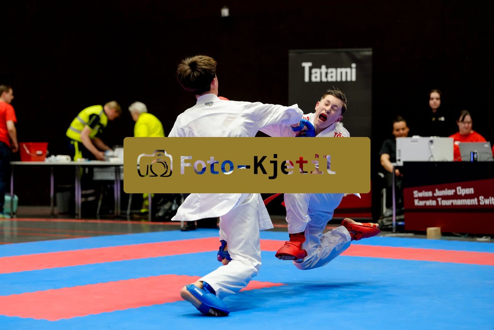 This photo was taken during the 2026 Karate International Swiss Junior Open on April 18th in Basel - Switzerland.