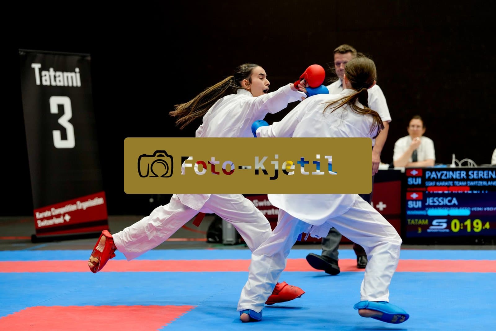 This photo was taken during the 2026 Karate International Swiss Junior Open on April 18th in Basel - Switzerland.
