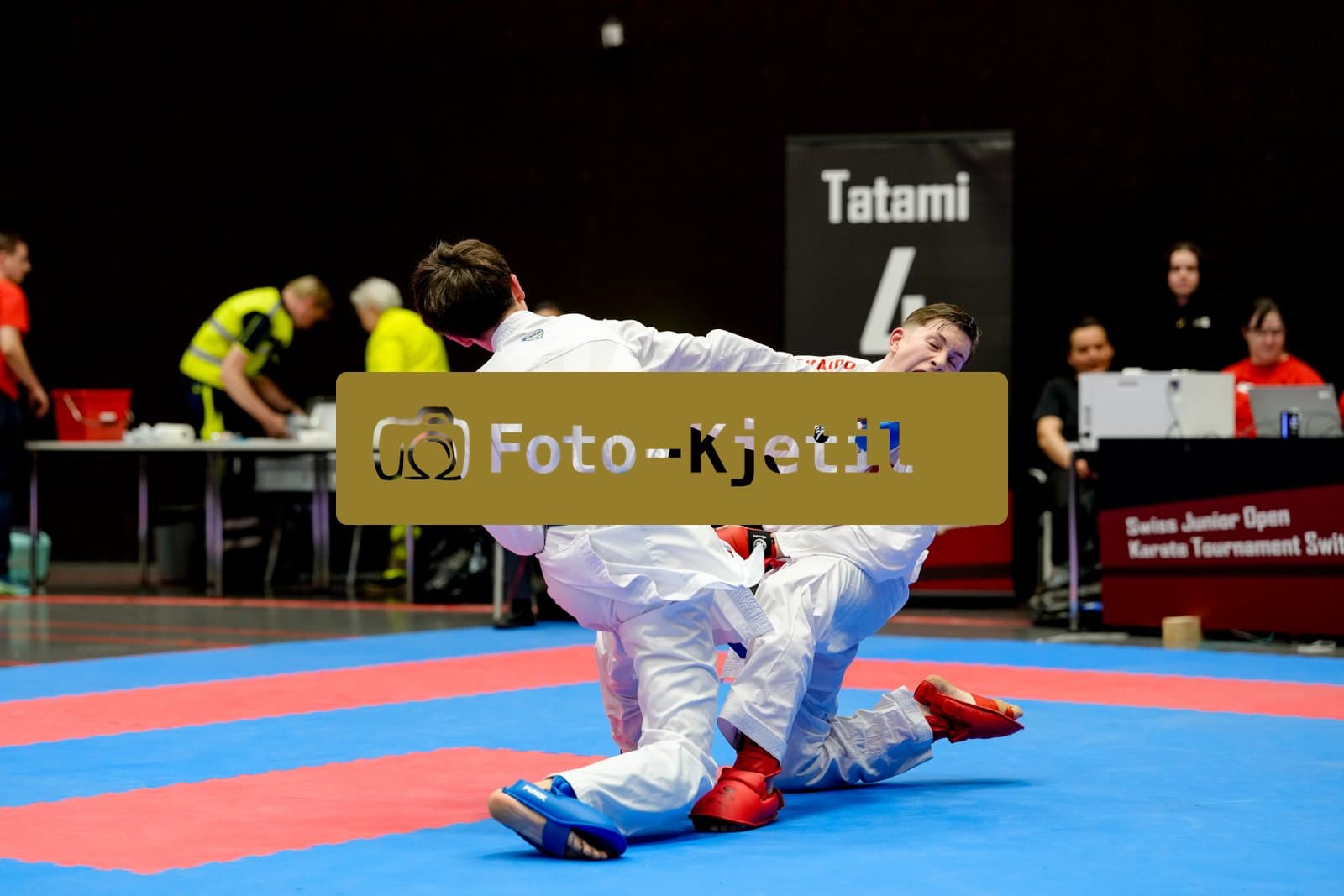 This photo was taken during the 2026 Karate International Swiss Junior Open on April 18th in Basel - Switzerland.