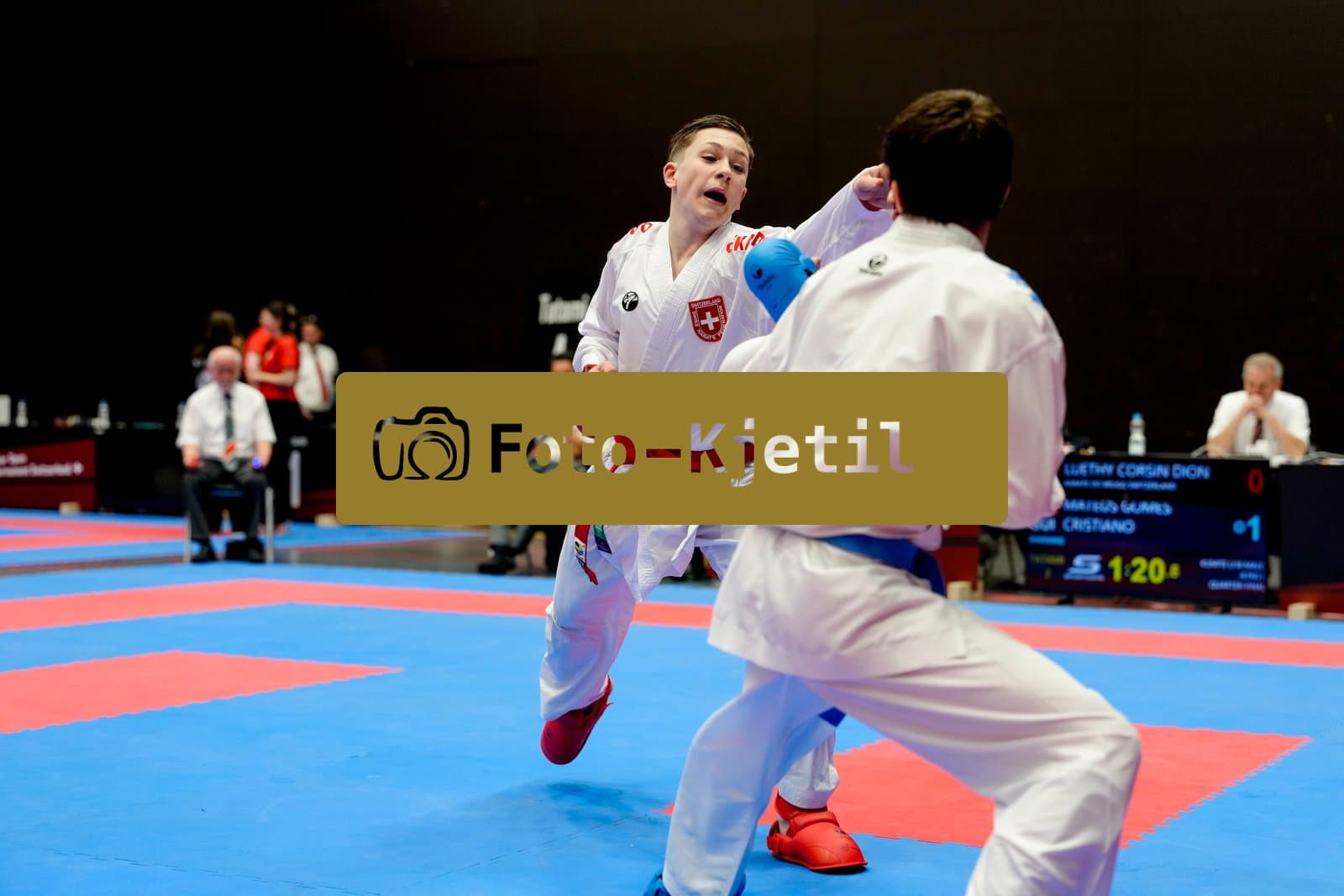 This photo was taken during the 2026 Karate International Swiss Junior Open on April 18th in Basel - Switzerland.