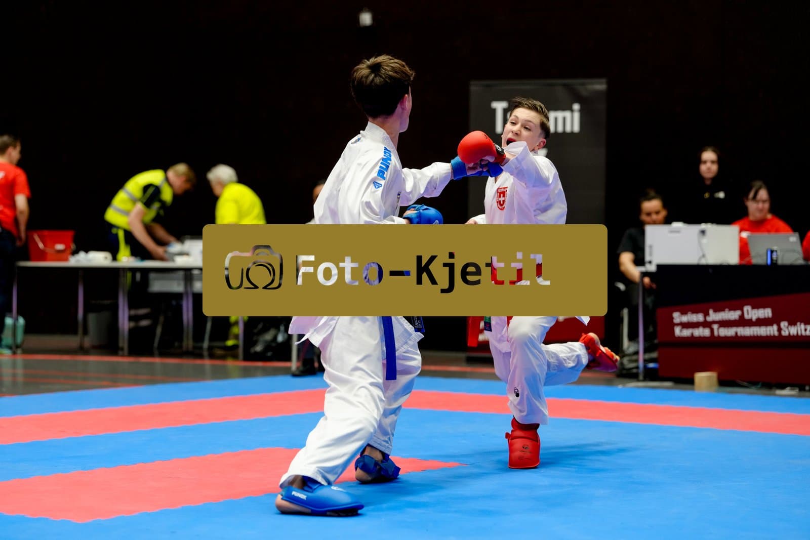 This photo was taken during the 2026 Karate International Swiss Junior Open on April 18th in Basel - Switzerland.