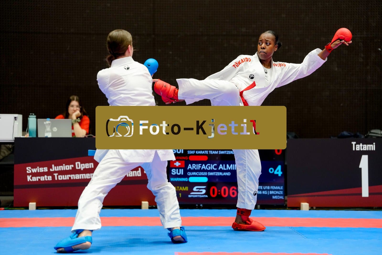 This photo was taken during the 2026 Karate International Swiss Junior Open on April 18th in Basel - Switzerland.