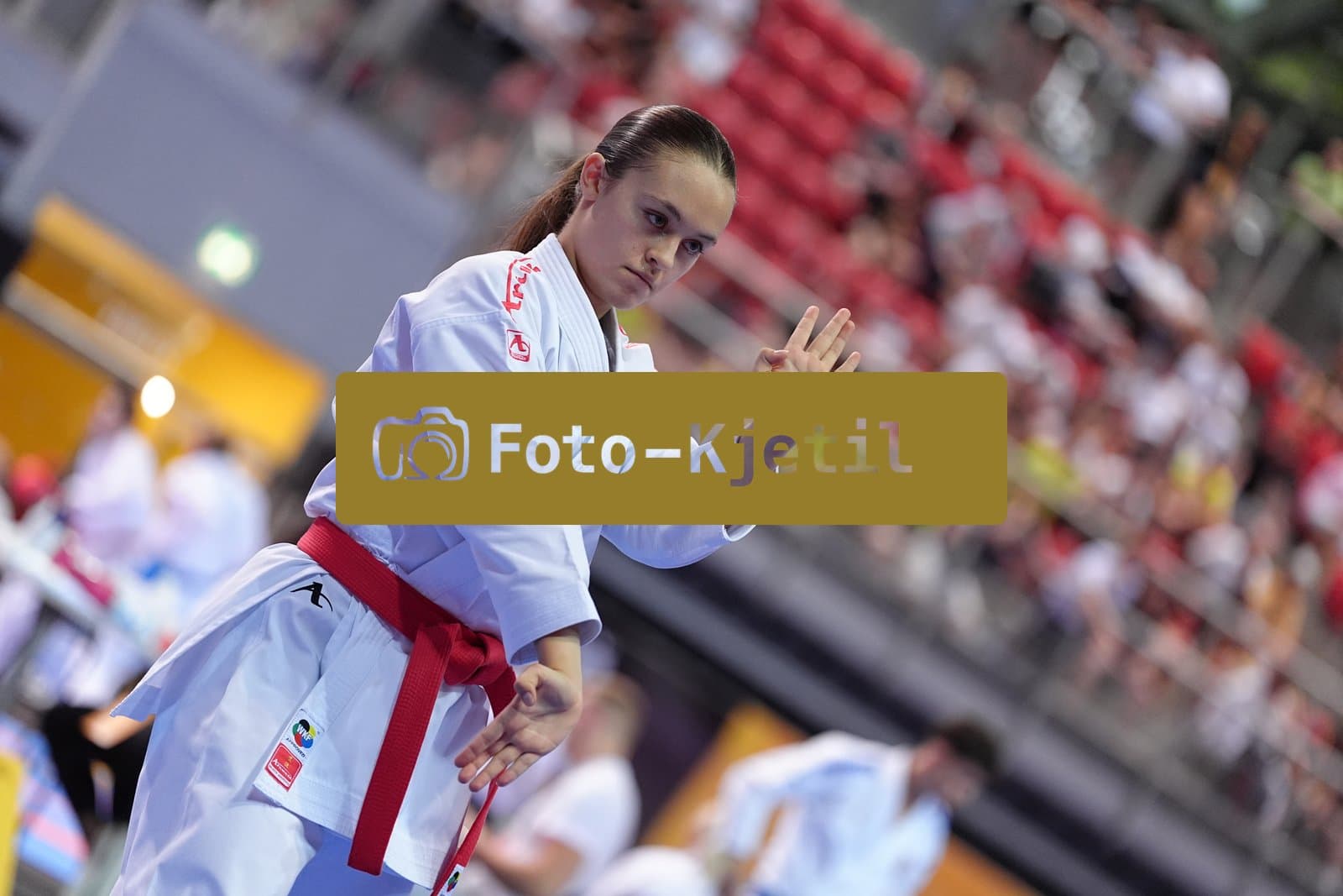 This photo was taken during the Porec 2026 - Karate Youth Cup in the Zatika Arena on July 1st 2026 in Porec, Croatia. (Photo by Martin Kremser/Karate Insights)