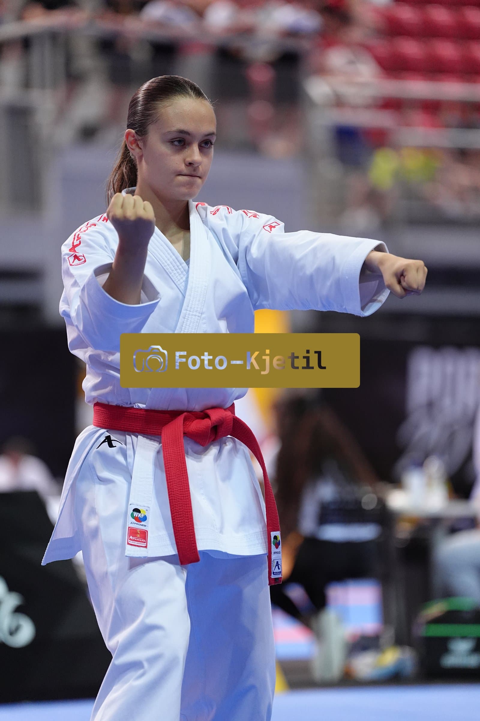 This photo was taken during the Porec 2026 - Karate Youth Cup in the Zatika Arena on July 1st 2026 in Porec, Croatia. (Photo by Martin Kremser/Karate Insights)