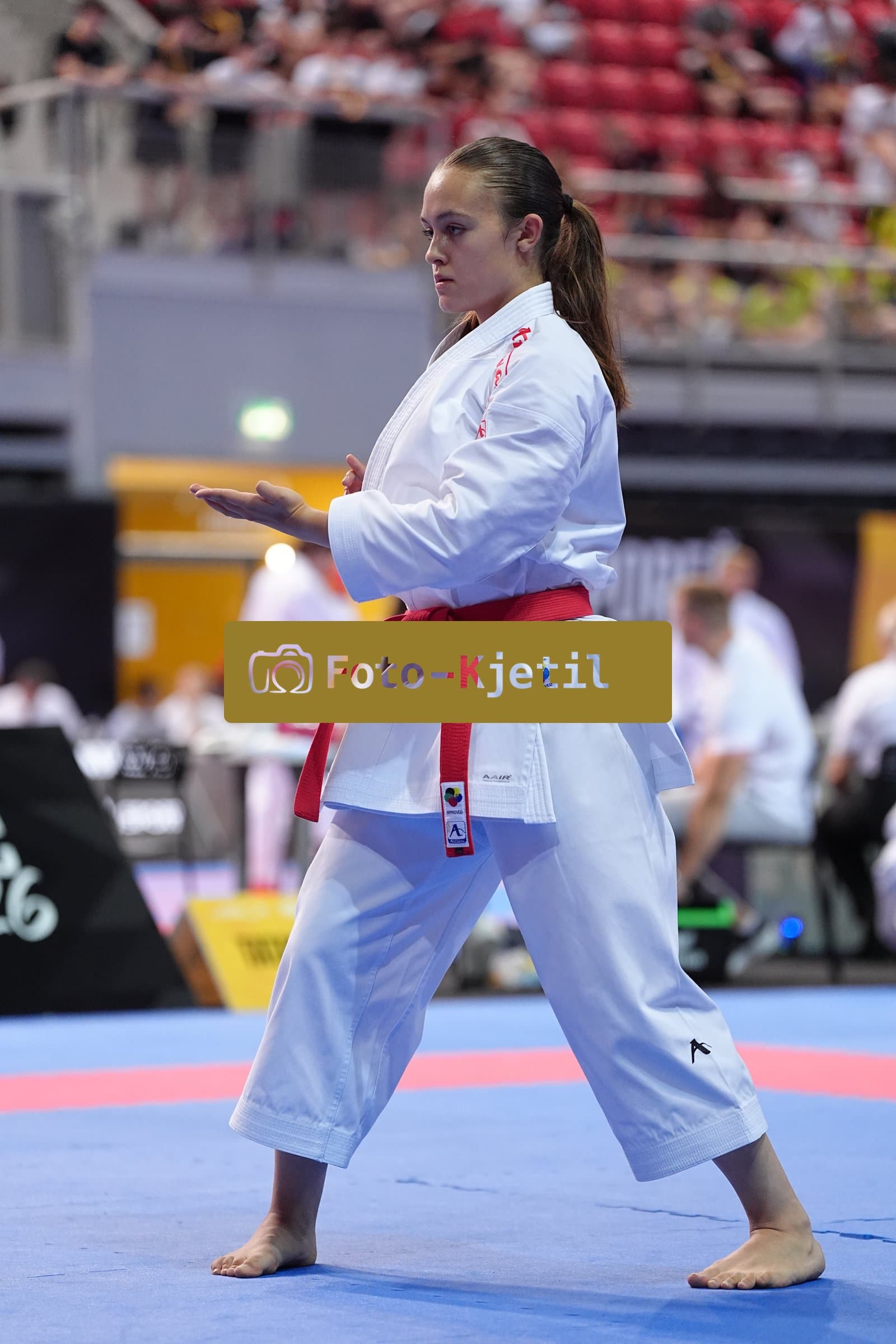 This photo was taken during the Porec 2026 - Karate Youth Cup in the Zatika Arena on July 1st 2026 in Porec, Croatia. (Photo by Martin Kremser/Karate Insights)