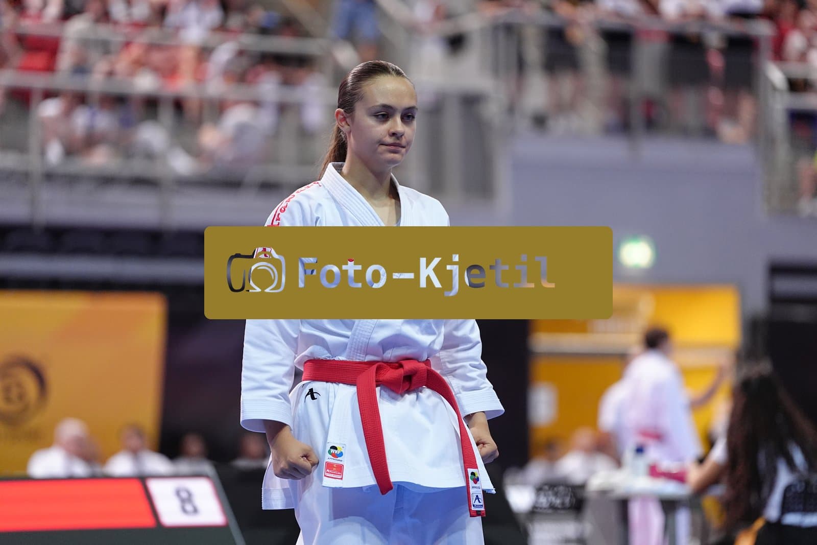 This photo was taken during the Porec 2026 - Karate Youth Cup in the Zatika Arena on July 1st 2026 in Porec, Croatia. (Photo by Martin Kremser/Karate Insights)