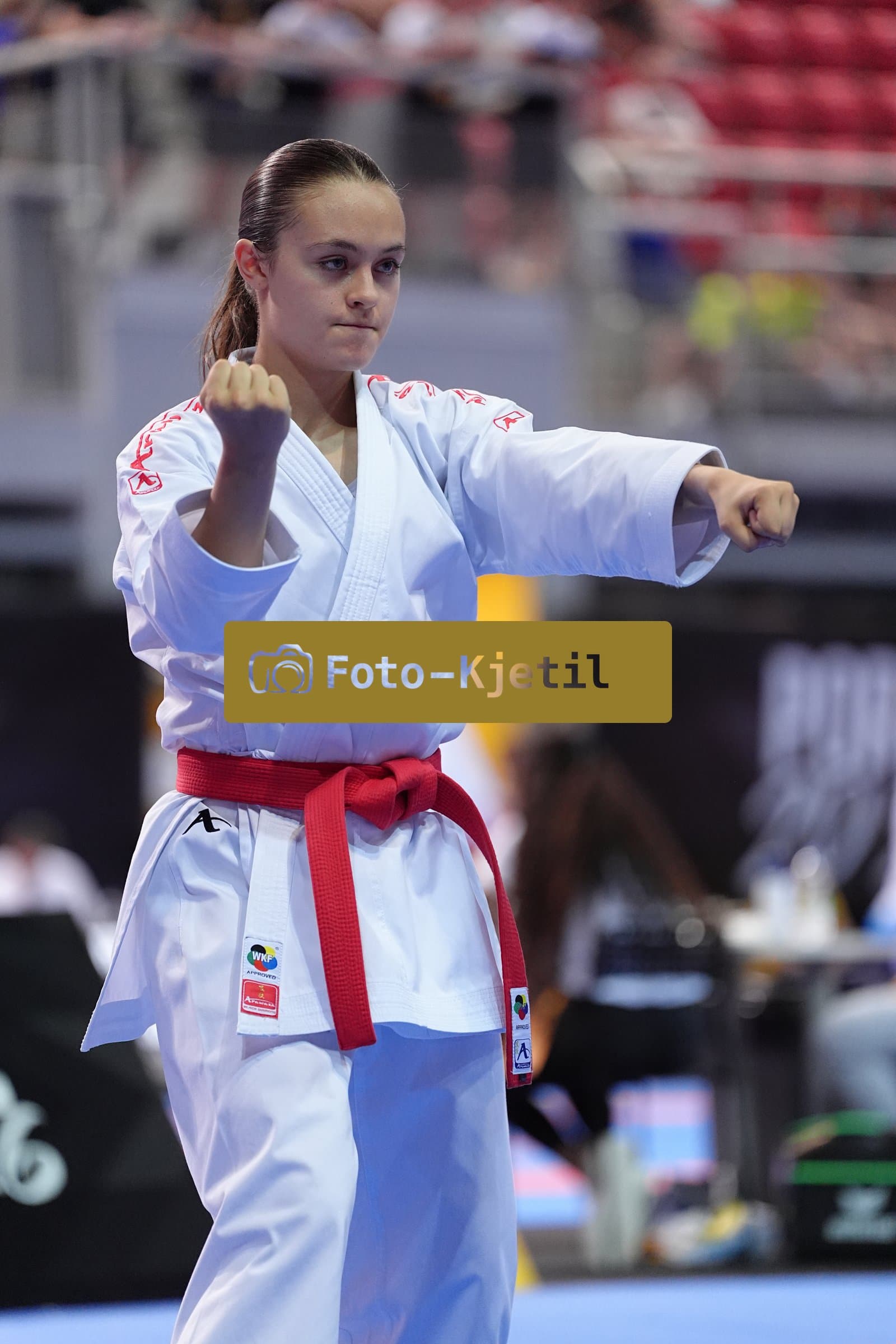 This photo was taken during the Porec 2026 - Karate Youth Cup in the Zatika Arena on July 1st 2026 in Porec, Croatia. (Photo by Martin Kremser/Karate Insights)