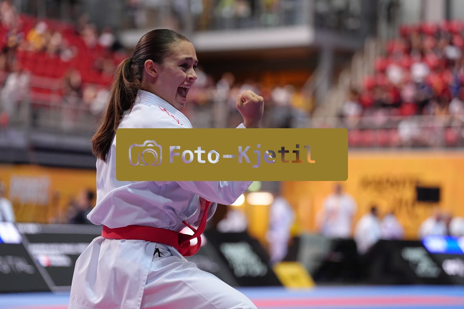 This photo was taken during the Porec 2026 - Karate Youth Cup in the Zatika Arena on July 1st 2026 in Porec, Croatia. (Photo by Martin Kremser/Karate Insights)