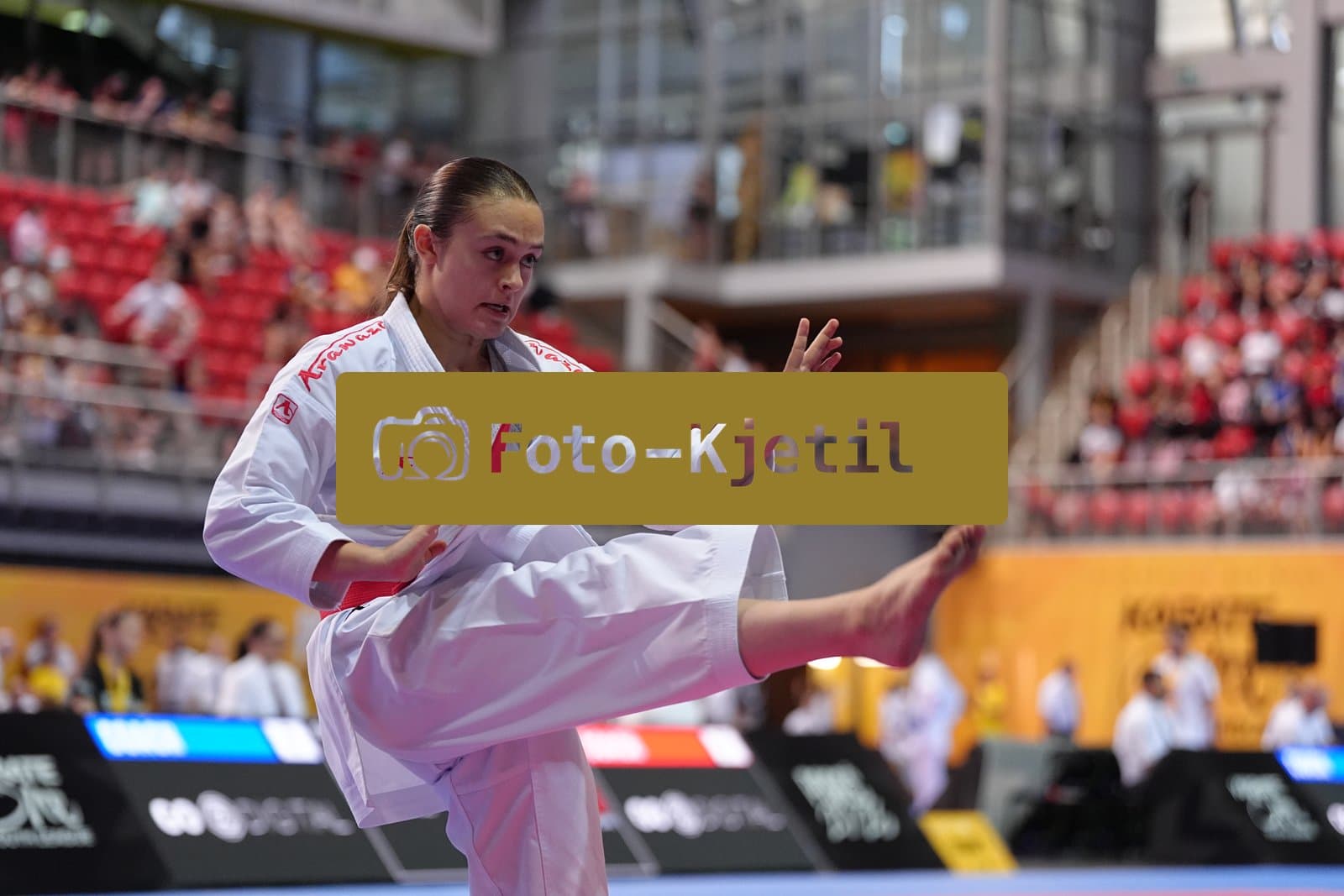 This photo was taken during the Porec 2026 - Karate Youth Cup in the Zatika Arena on July 1st 2026 in Porec, Croatia. (Photo by Martin Kremser/Karate Insights)