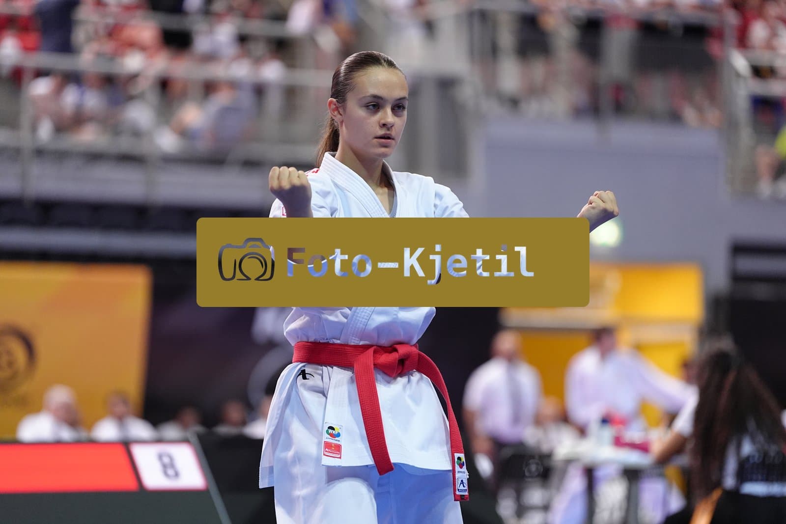 This photo was taken during the Porec 2026 - Karate Youth Cup in the Zatika Arena on July 1st 2026 in Porec, Croatia. (Photo by Martin Kremser/Karate Insights)