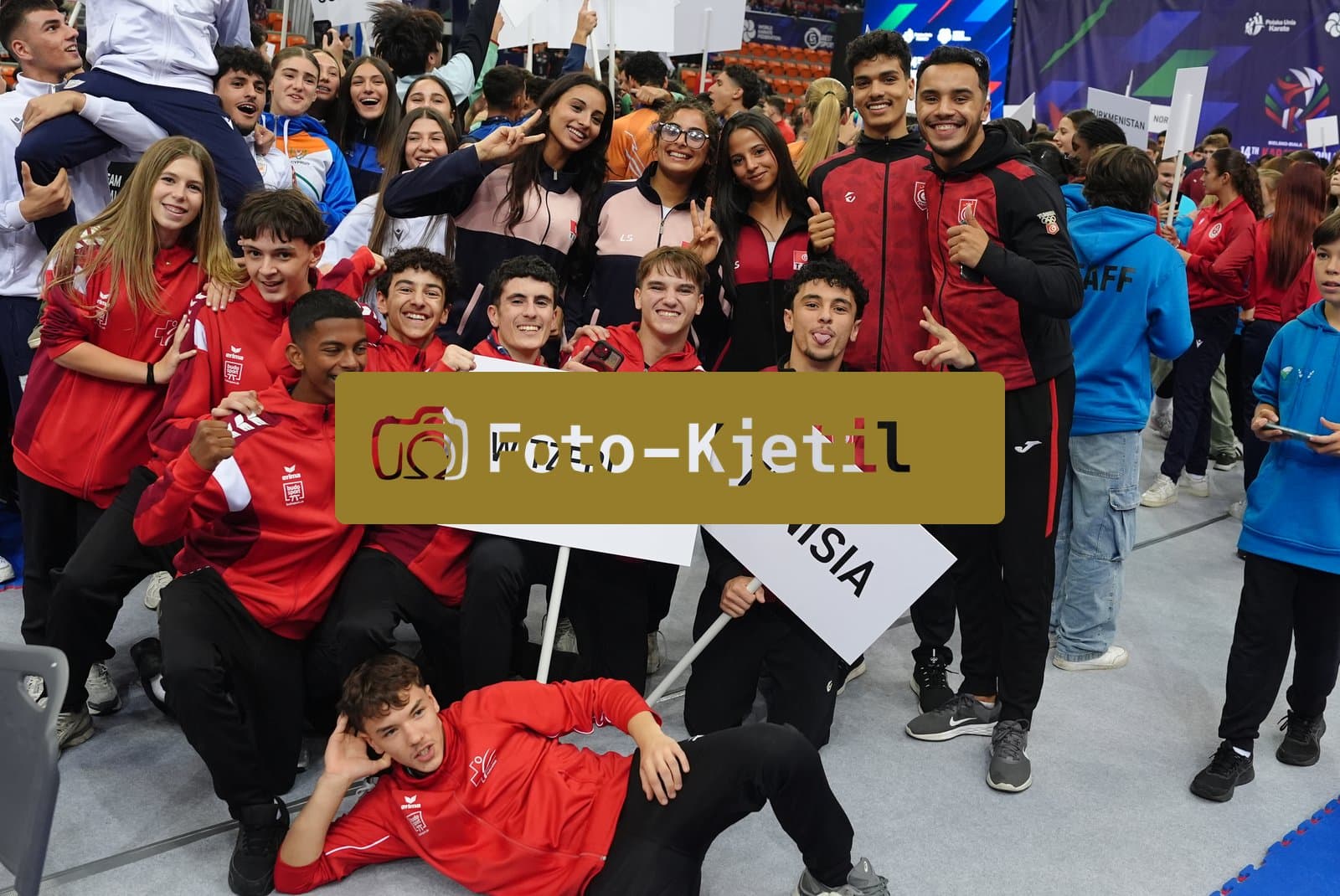 BIELSKO-BIALA, POLAND - OCTOBER 16: This photo was taken during the 2026 World Cadet, Junior & U21 Karate Championships at Hala Pod Debowcem on October 16, 2026 in Bielsko-Biala, Poland.