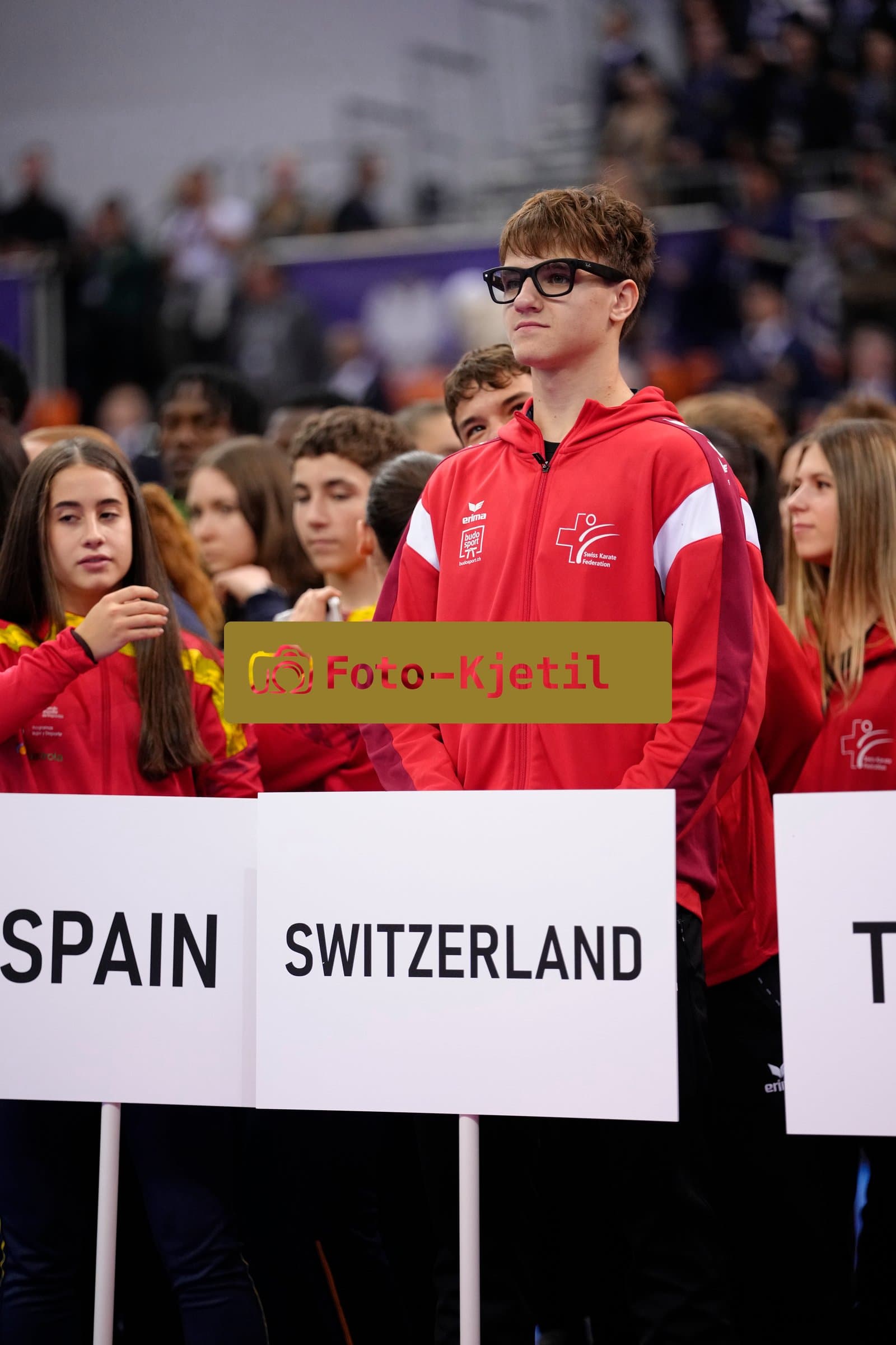 BIELSKO-BIALA, POLAND - OCTOBER 16: This photo was taken during the 2026 World Cadet, Junior & U21 Karate Championships at Hala Pod Debowcem on October 16, 2026 in Bielsko-Biala, Poland.