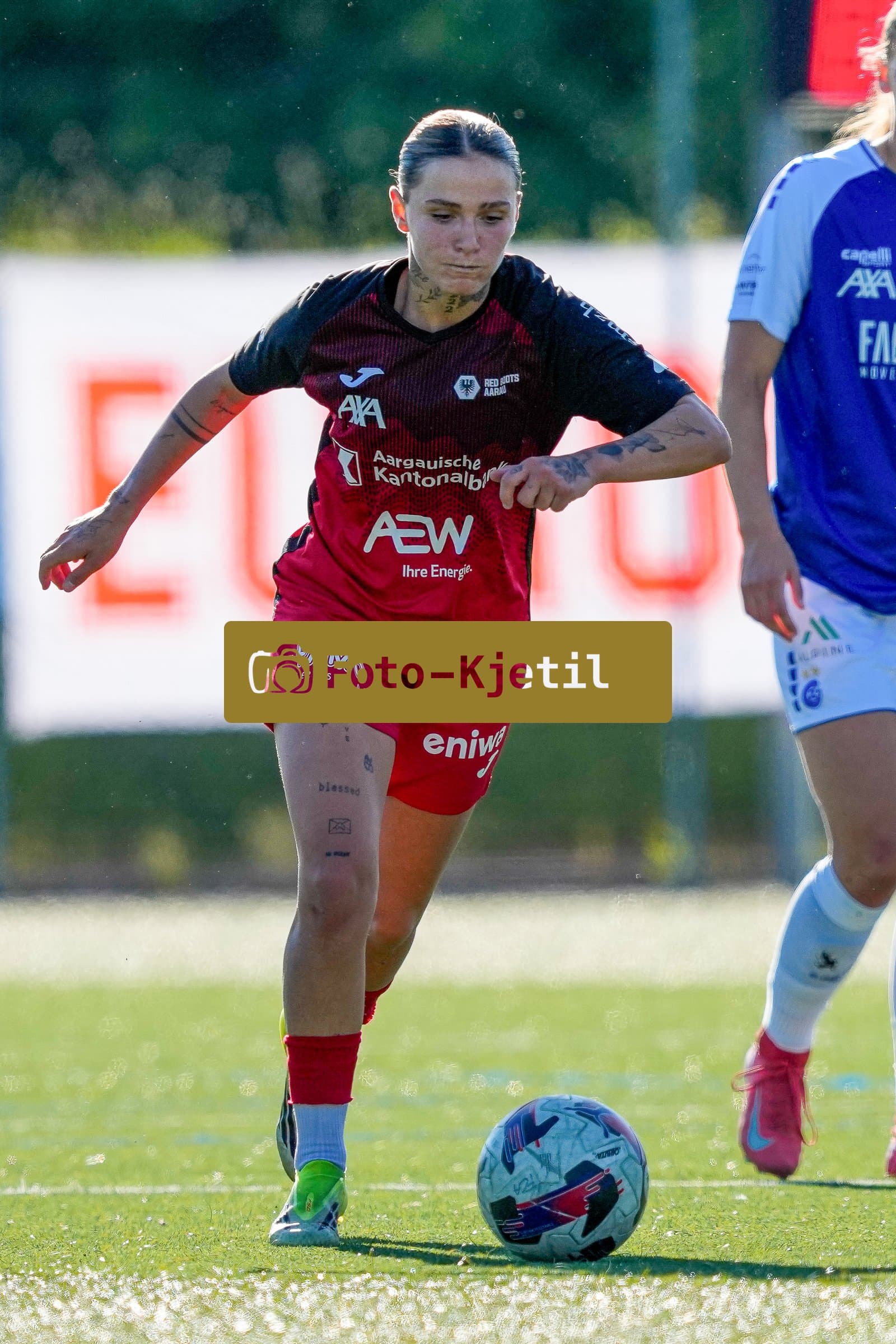 Schweiz: AXA Women's Super League 2025/26, FC Aarau Frauen vs GC Frauenfussball - Sportanlage Schachen, Aarau: Vanesa Hoti (8 FC Aarau)