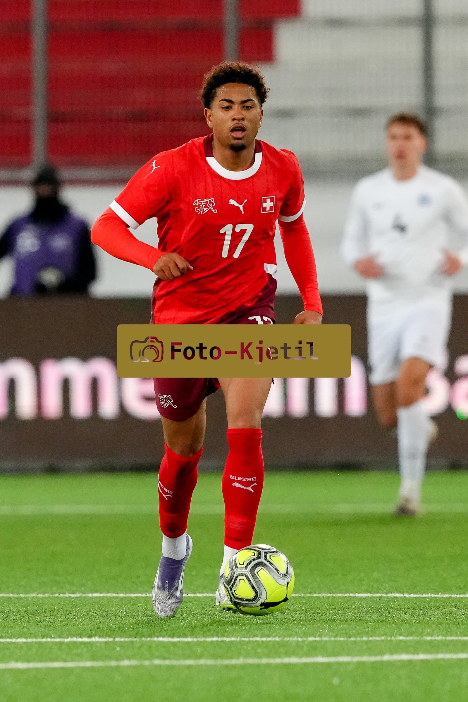 Schweiz: EM-Qualifikation U21 2026, Schweiz vs Estland - Stockhorn Arena, Thun: Franz-Ethan Meichtry (17 Men Switzerland)