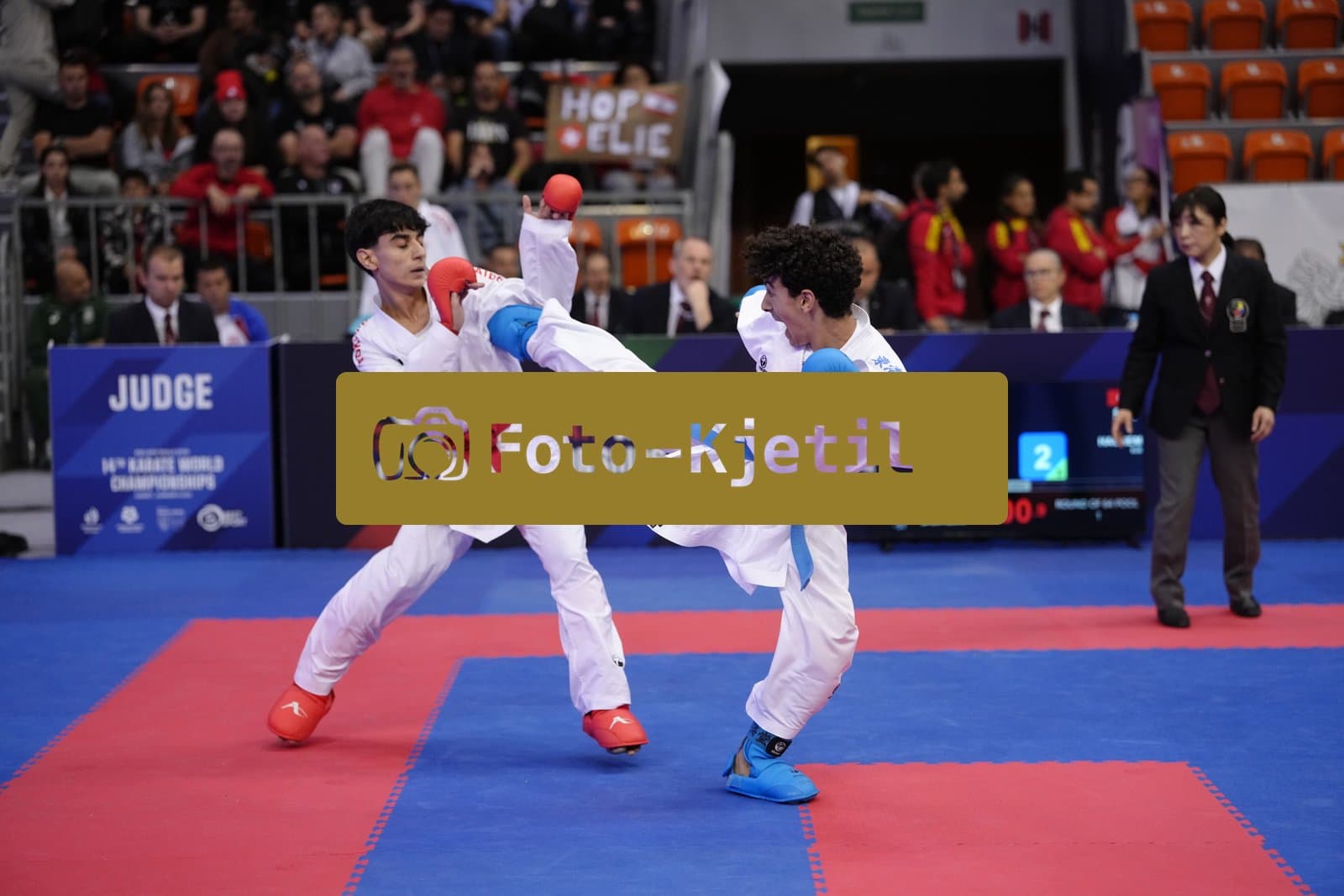 BIELSKO-BIALA, POLAND - OCTOBER 16: This photo was taken during the 2026 World Cadet, Junior & U21 Karate Championships at Hala Pod Debowcem on October 16, 2026 in Bielsko-Biala, Poland.