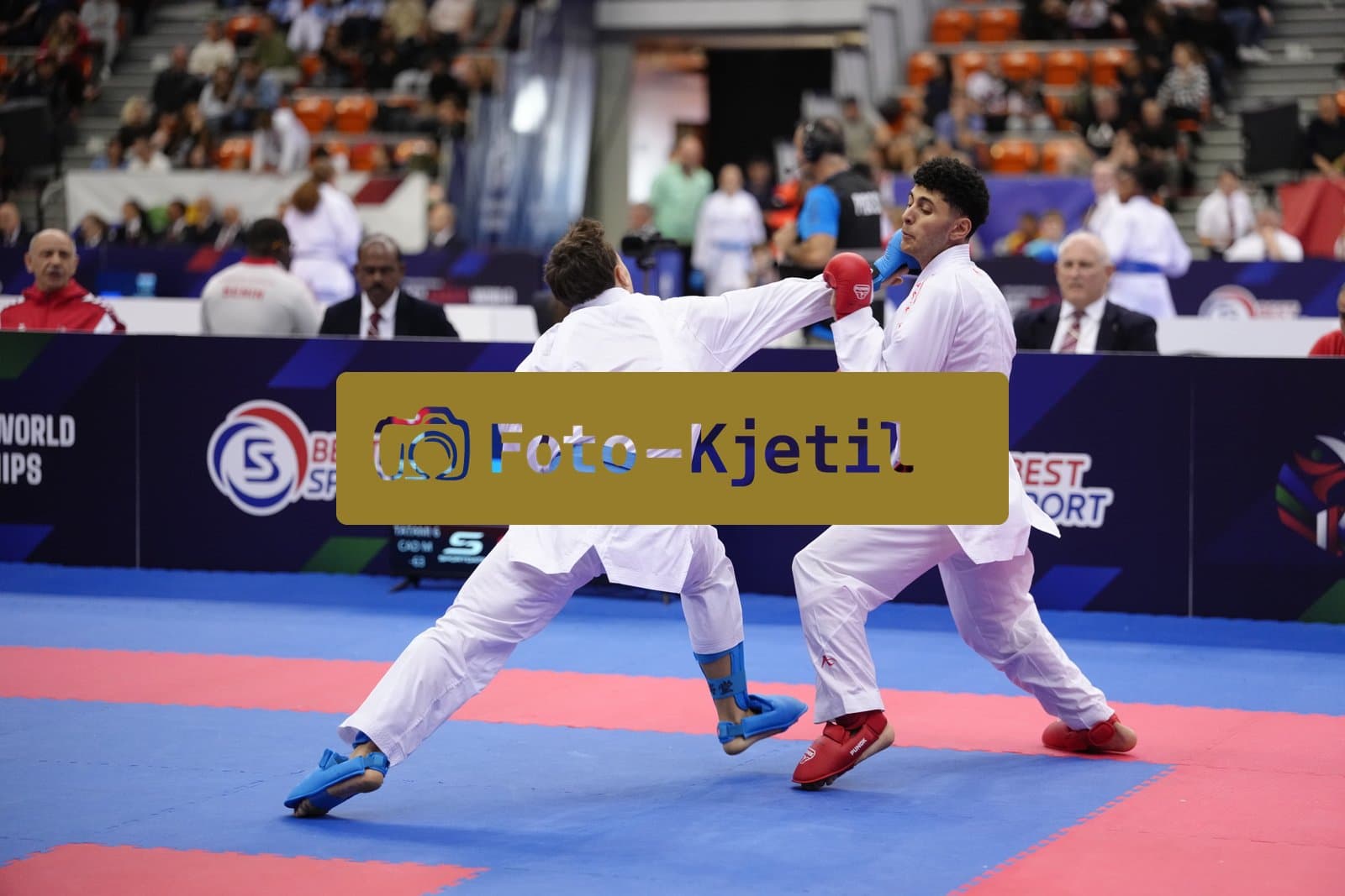BIELSKO-BIALA, POLAND - OCTOBER 16: This photo was taken during the 2026 World Cadet, Junior & U21 Karate Championships at Hala Pod Debowcem on October 16, 2026 in Bielsko-Biala, Poland.