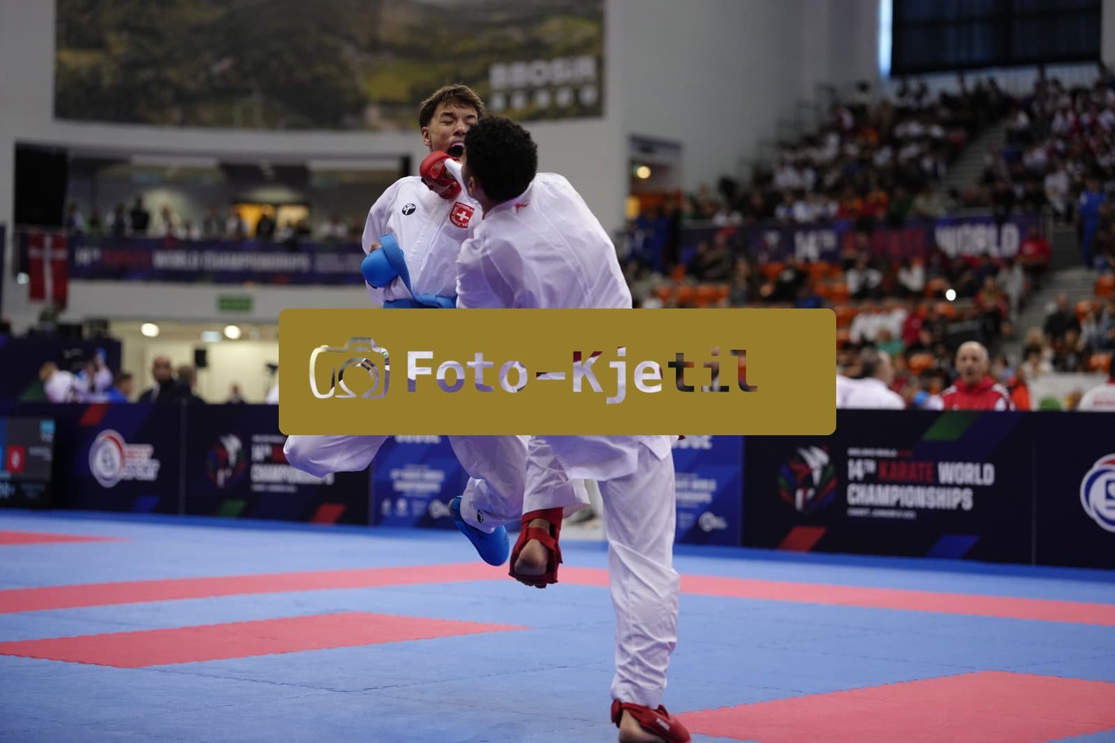 BIELSKO-BIALA, POLAND - OCTOBER 16: This photo was taken during the 2026 World Cadet, Junior & U21 Karate Championships at Hala Pod Debowcem on October 16, 2026 in Bielsko-Biala, Poland.