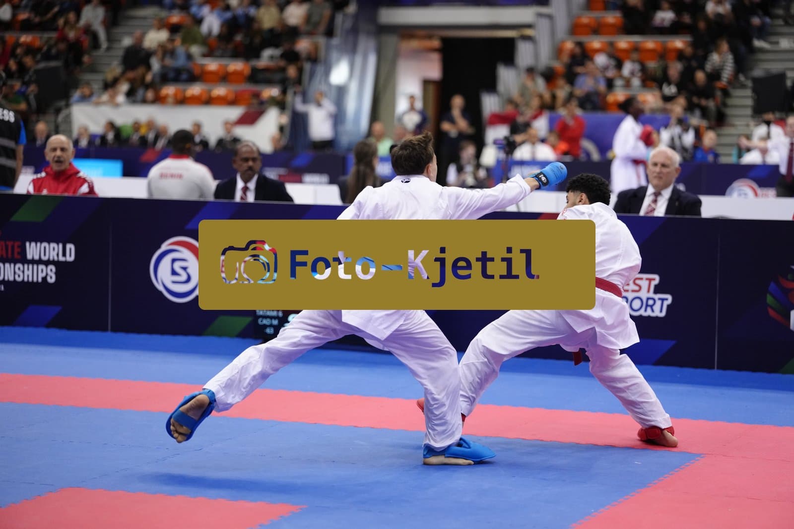 BIELSKO-BIALA, POLAND - OCTOBER 16: This photo was taken during the 2026 World Cadet, Junior & U21 Karate Championships at Hala Pod Debowcem on October 16, 2026 in Bielsko-Biala, Poland.