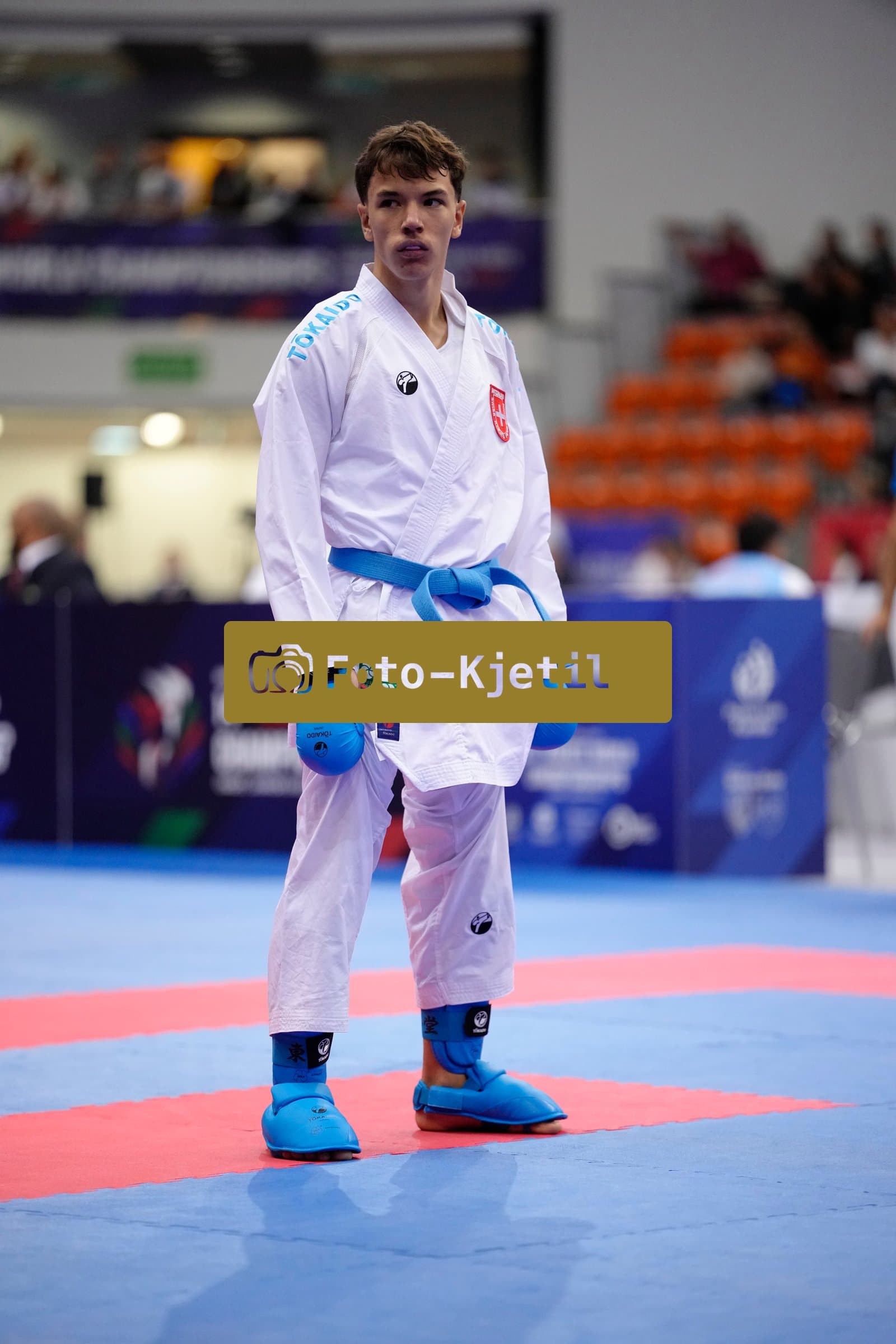 BIELSKO-BIALA, POLAND - OCTOBER 16: This photo was taken during the 2026 World Cadet, Junior & U21 Karate Championships at Hala Pod Debowcem on October 16, 2026 in Bielsko-Biala, Poland.