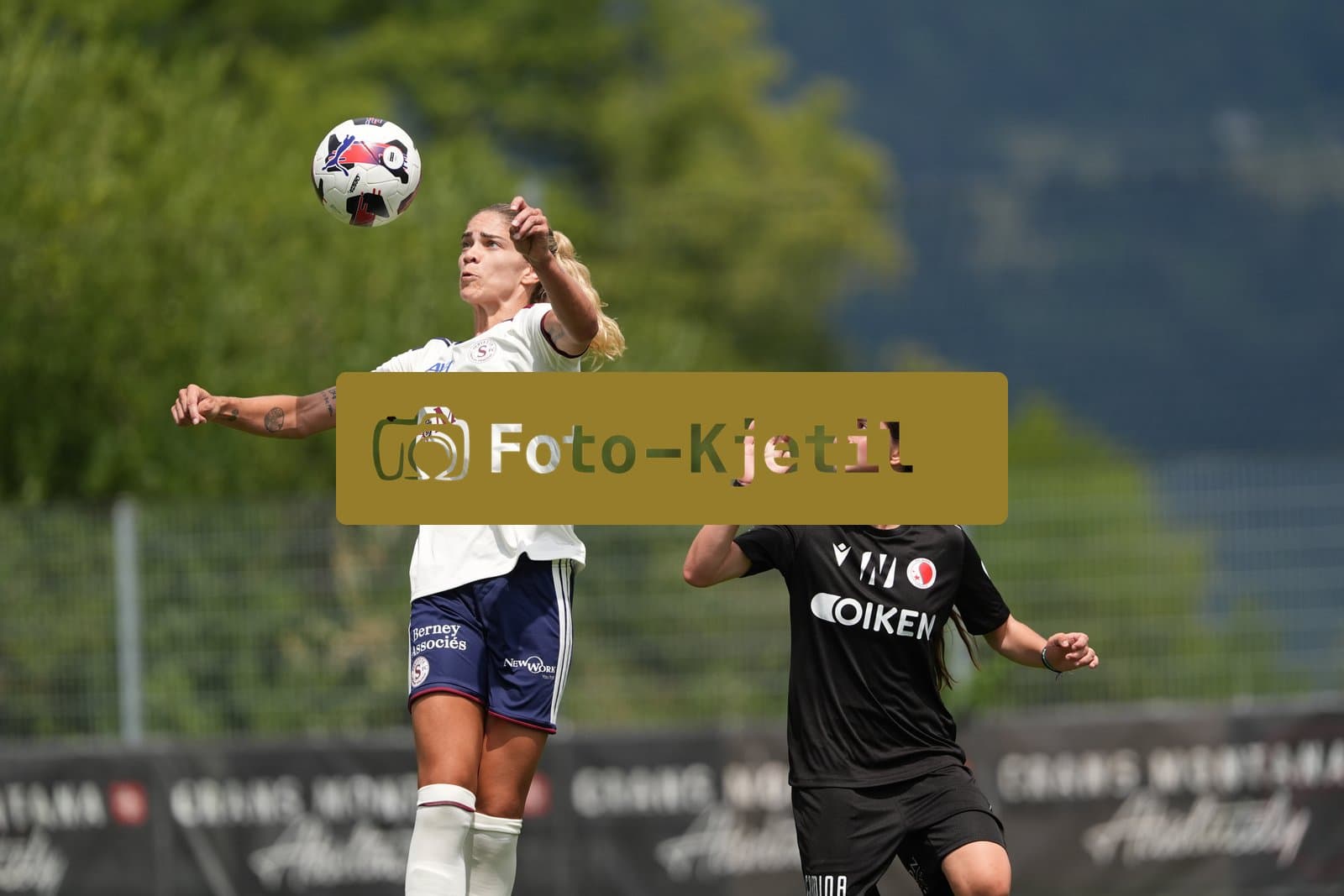 Crans-Montana, Switzerland - July 25: De al m da Eira Stefanie (64 SFCCF) during the AXA Women's Super League match between Servette FC Chenois Feminin and FC Sion Feminin at Stade du Christ-Roi on July 25, 2026 in Crans-Montana, Switzerland.