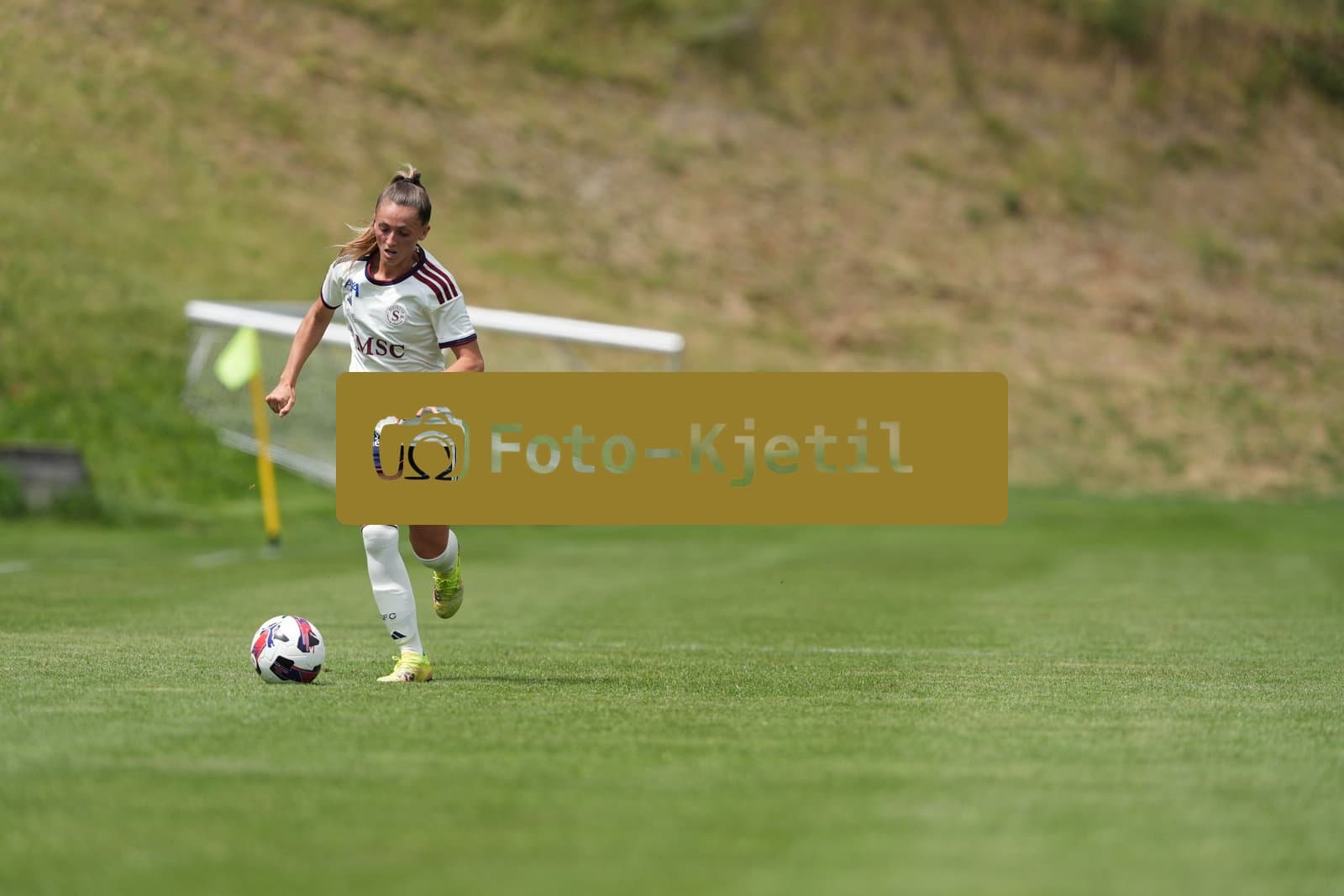 Crans-Montana, Switzerland - July 25: Chaney Amanda (22 SFCCF) during the AXA Women's Super League match between Servette FC Chenois Feminin and FC Sion Feminin at Stade du Christ-Roi on July 25, 2026 in Crans-Montana, Switzerland.
