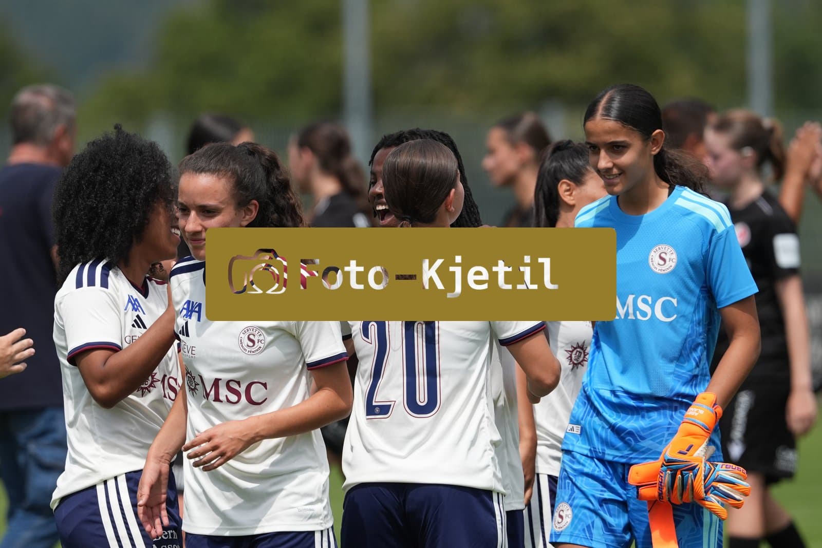 Crans-Montana, Switzerland - July 25: The Player after the AXA Women's Super League match between Servette FC Chenois Feminin and FC Sion Feminin at Stade du Christ-Roi on July 25, 2026 in Crans-Montana, Switzerland.