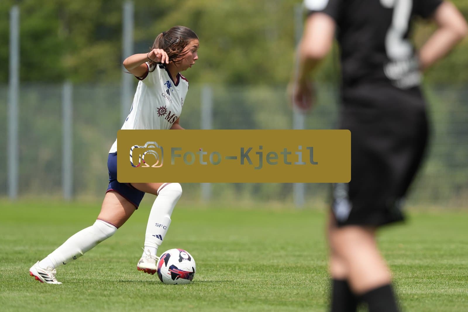 Crans-Montana, Switzerland - July 25: Lea Magali Sergeant-huet (16 SFCCF) during the AXA Women's Super League match between Servette FC Chenois Feminin and FC Sion Feminin at Stade du Christ-Roi on July 25, 2026 in Crans-Montana, Switzerland.