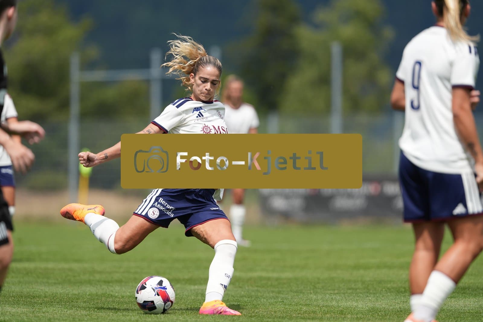 Crans-Montana, Switzerland - July 25: De al m da Eira Stefanie (64 SFCCF) during the AXA Women's Super League match between Servette FC Chenois Feminin and FC Sion Feminin at Stade du Christ-Roi on July 25, 2026 in Crans-Montana, Switzerland.