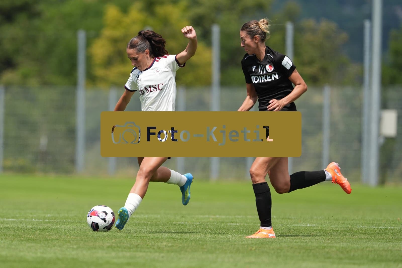 Crans-Montana, Switzerland - July 25: Amina Muratovic (23 SFCCF) during the AXA Women's Super League match between Servette FC Chenois Feminin and FC Sion Feminin at Stade du Christ-Roi on July 25, 2026 in Crans-Montana, Switzerland.