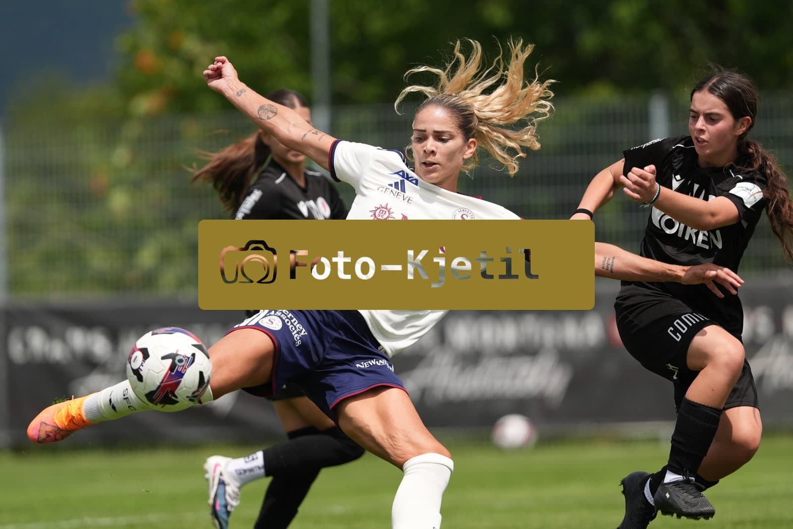 Crans-Montana, Switzerland - July 25: De al m da Eira Stefanie (64 SFCCF) during the AXA Women's Super League match between Servette FC Chenois Feminin and FC Sion Feminin at Stade du Christ-Roi on July 25, 2026 in Crans-Montana, Switzerland.