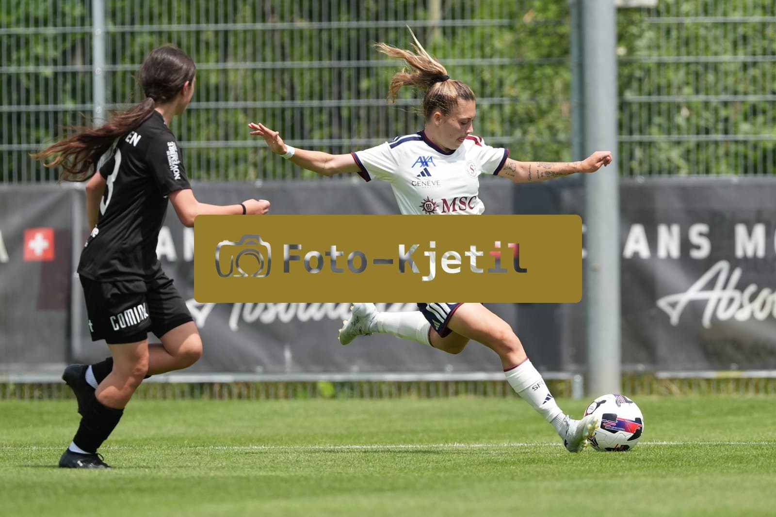 Crans-Montana, Switzerland - July 25: Ascension Martinez Salinas (8 SFCCF) during the AXA Women's Super League match between Servette FC Chenois Feminin and FC Sion Feminin at Stade du Christ-Roi on July 25, 2026 in Crans-Montana, Switzerland.