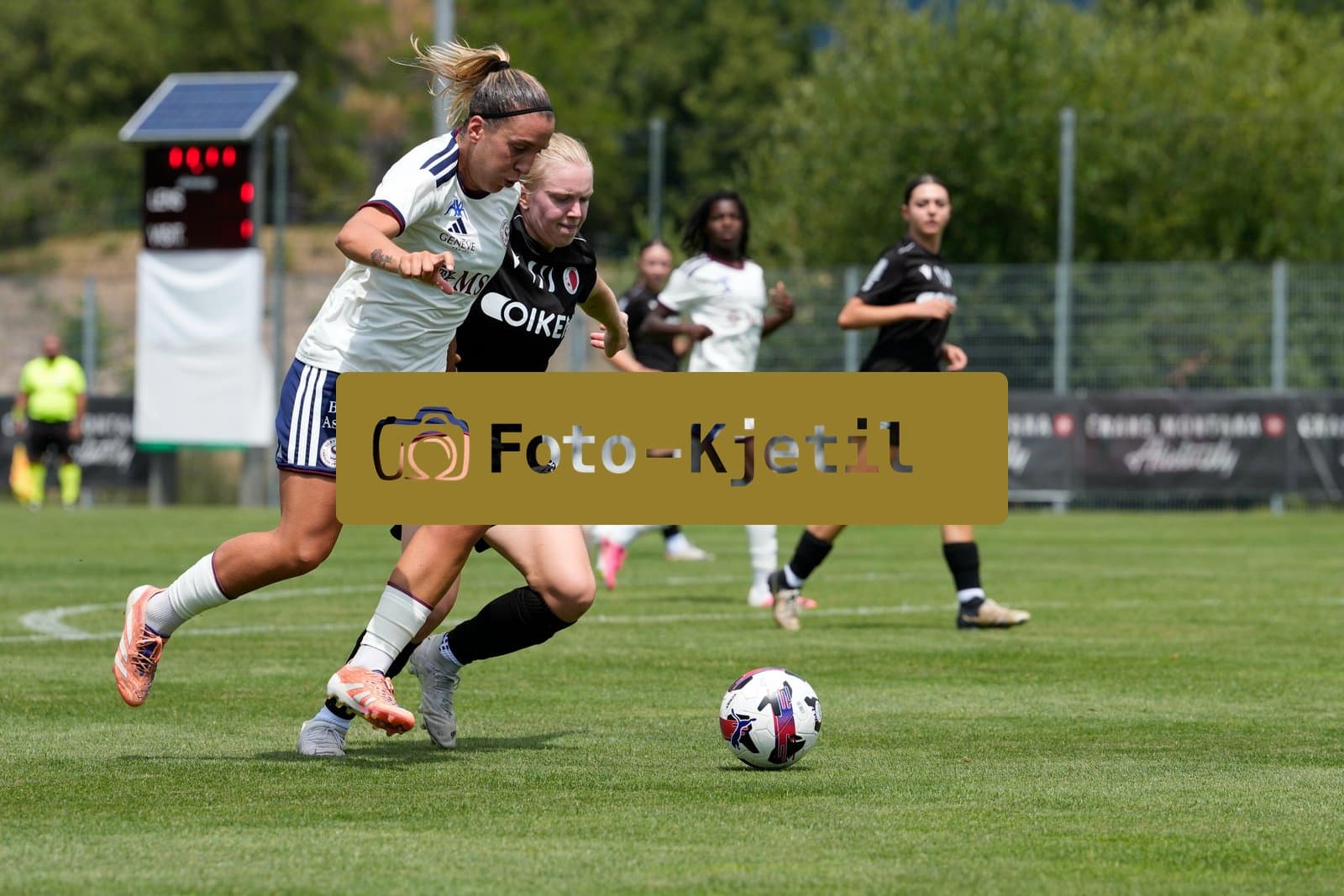 Crans-Montana, Switzerland - July 25: Gloria Marinelli (9 SFCCF) during the AXA Women's Super League match between Servette FC Chenois Feminin and FC Sion Feminin at Stade du Christ-Roi on July 25, 2026 in Crans-Montana, Switzerland.