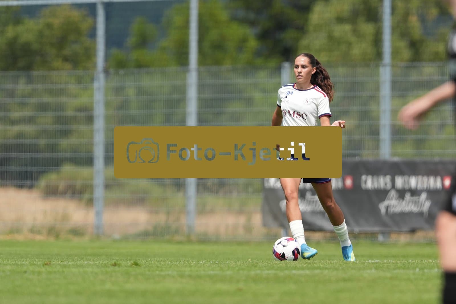 Crans-Montana, Switzerland - July 25: Amina Muratovic (23 SFCCF) during the AXA Women's Super League match between Servette FC Chenois Feminin and FC Sion Feminin at Stade du Christ-Roi on July 25, 2026 in Crans-Montana, Switzerland.