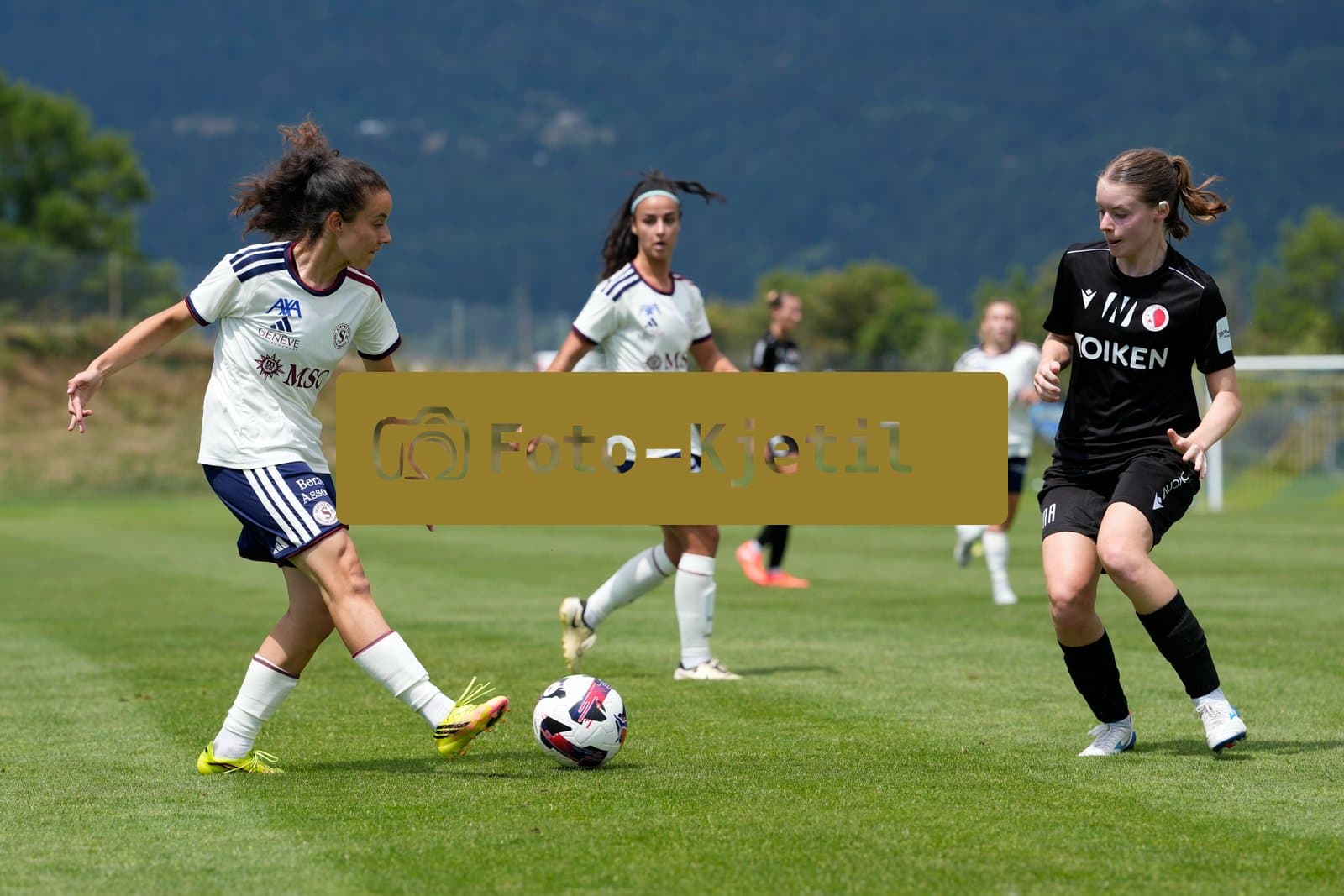 Crans-Montana, Switzerland - July 25: Camila Mingard (37 SFCCF) during the AXA Women's Super League match between Servette FC Chenois Feminin and FC Sion Feminin at Stade du Christ-Roi on July 25, 2026 in Crans-Montana, Switzerland.