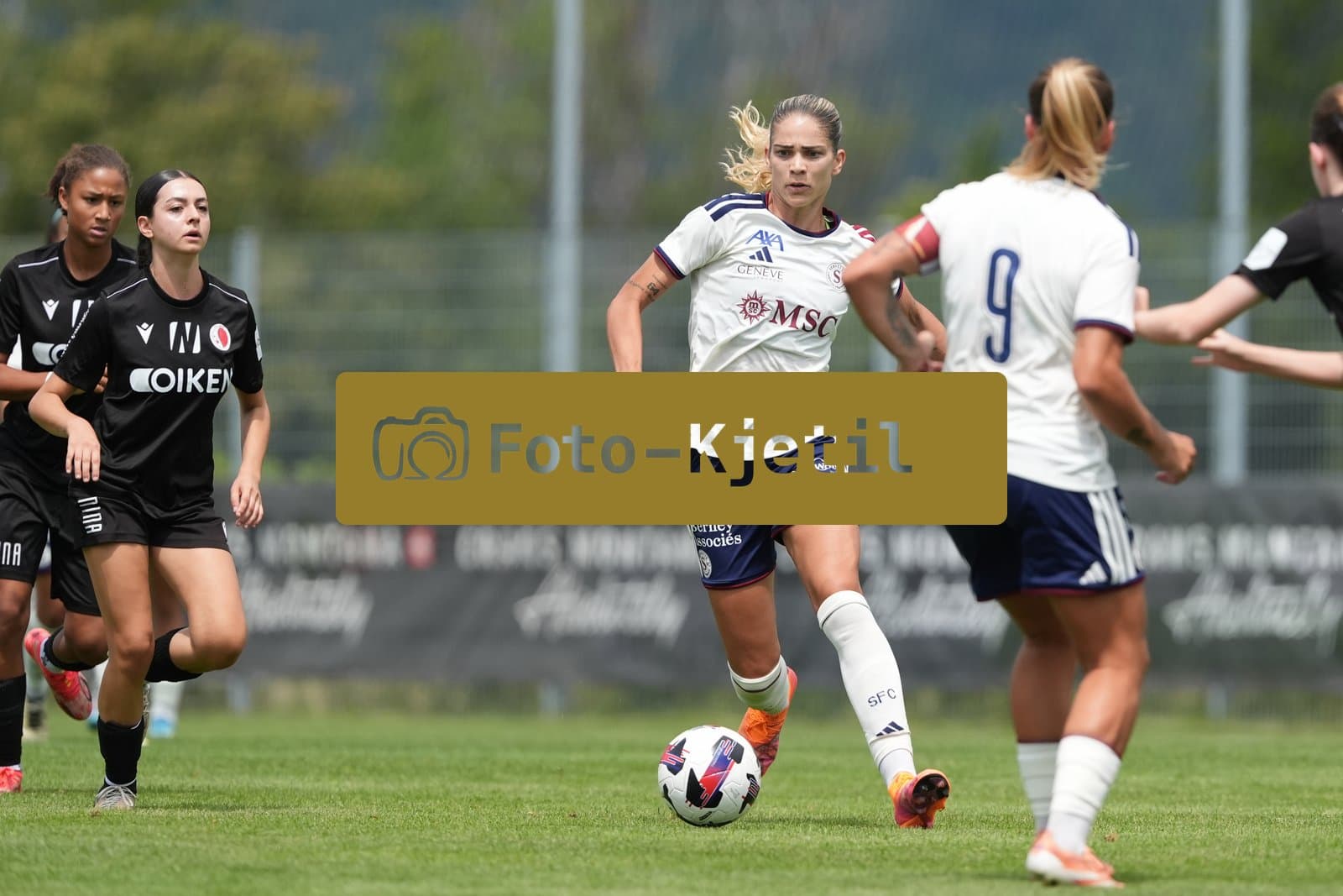 Crans-Montana, Switzerland - July 25: De al m da Eira Stefanie (64 SFCCF) during the AXA Women's Super League match between Servette FC Chenois Feminin and FC Sion Feminin at Stade du Christ-Roi on July 25, 2026 in Crans-Montana, Switzerland.