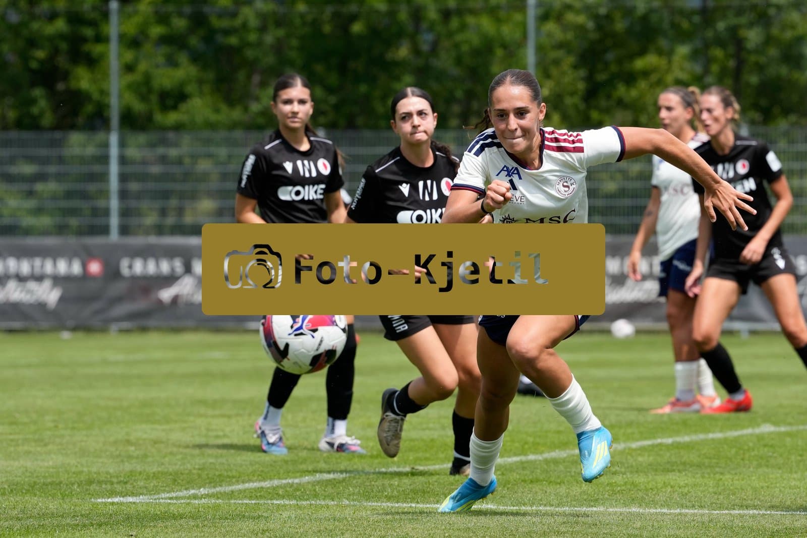 Crans-Montana, Switzerland - July 25: Amina Muratovic (23 SFCCF) during the AXA Women's Super League match between Servette FC Chenois Feminin and FC Sion Feminin at Stade du Christ-Roi on July 25, 2026 in Crans-Montana, Switzerland.